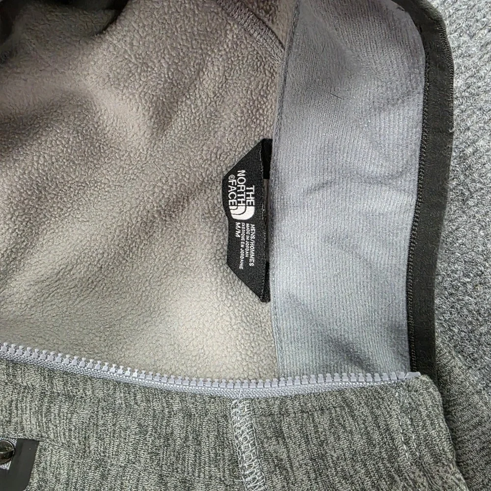 The North Face Mens Gray Borod Full Zip Fleece Jacket NF0A3SO6 Size M